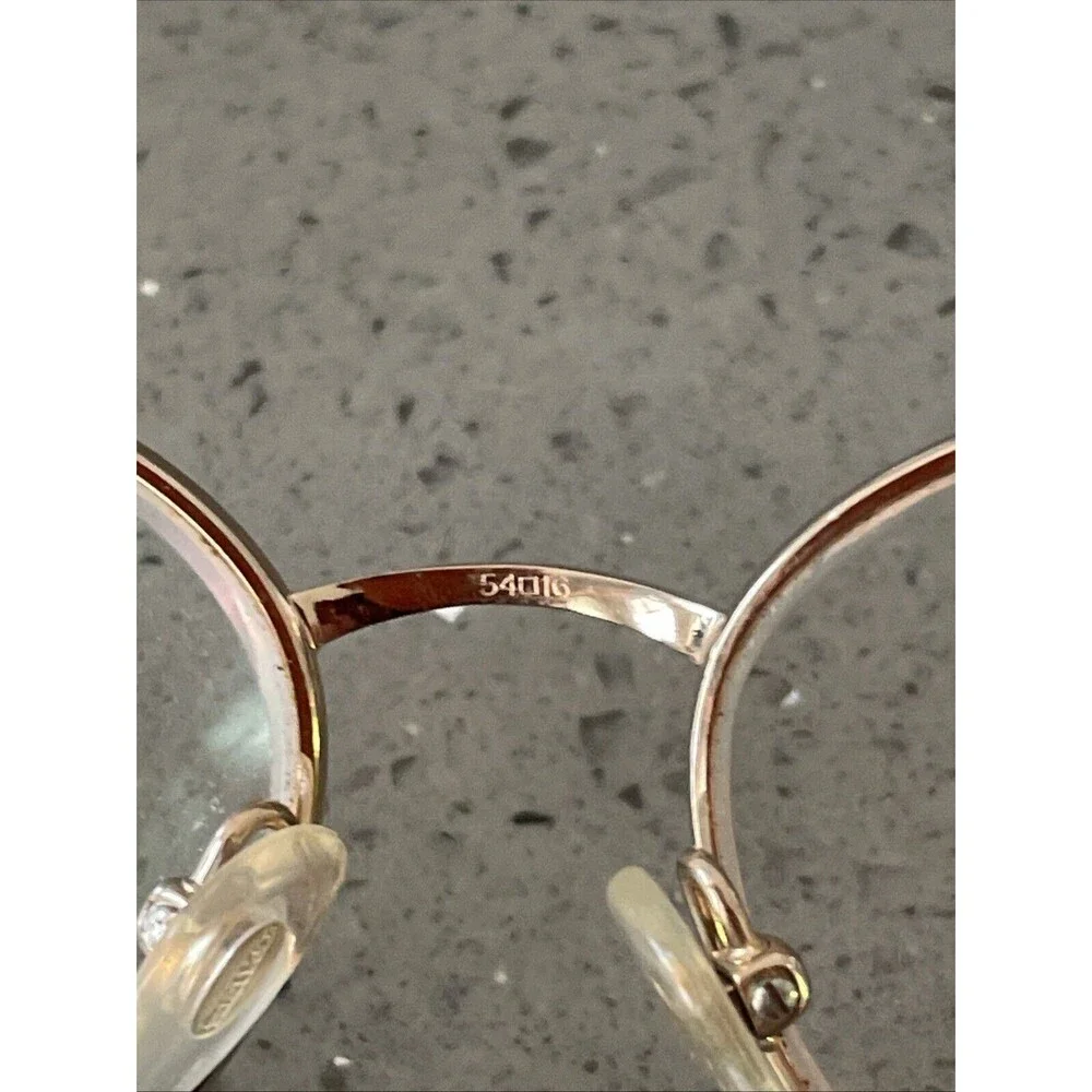 Seiko Eyeglasses Frames Only T359 Japan Pure Titanium 54-16-135 Gold Pink